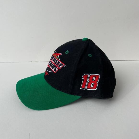 Vintage Interstate Batteries Nascar Automotive Lightning Bolt Snapback Hat - Picture 3 of 5